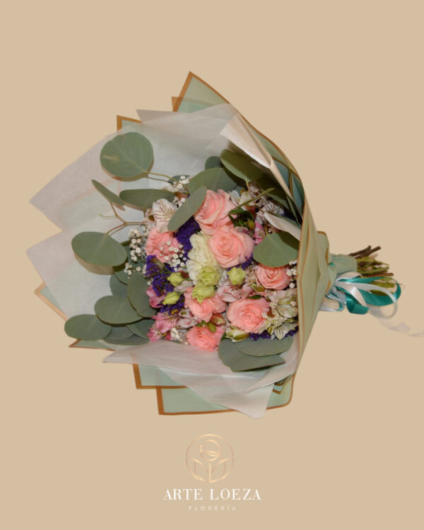 Rosas con Lisianthus